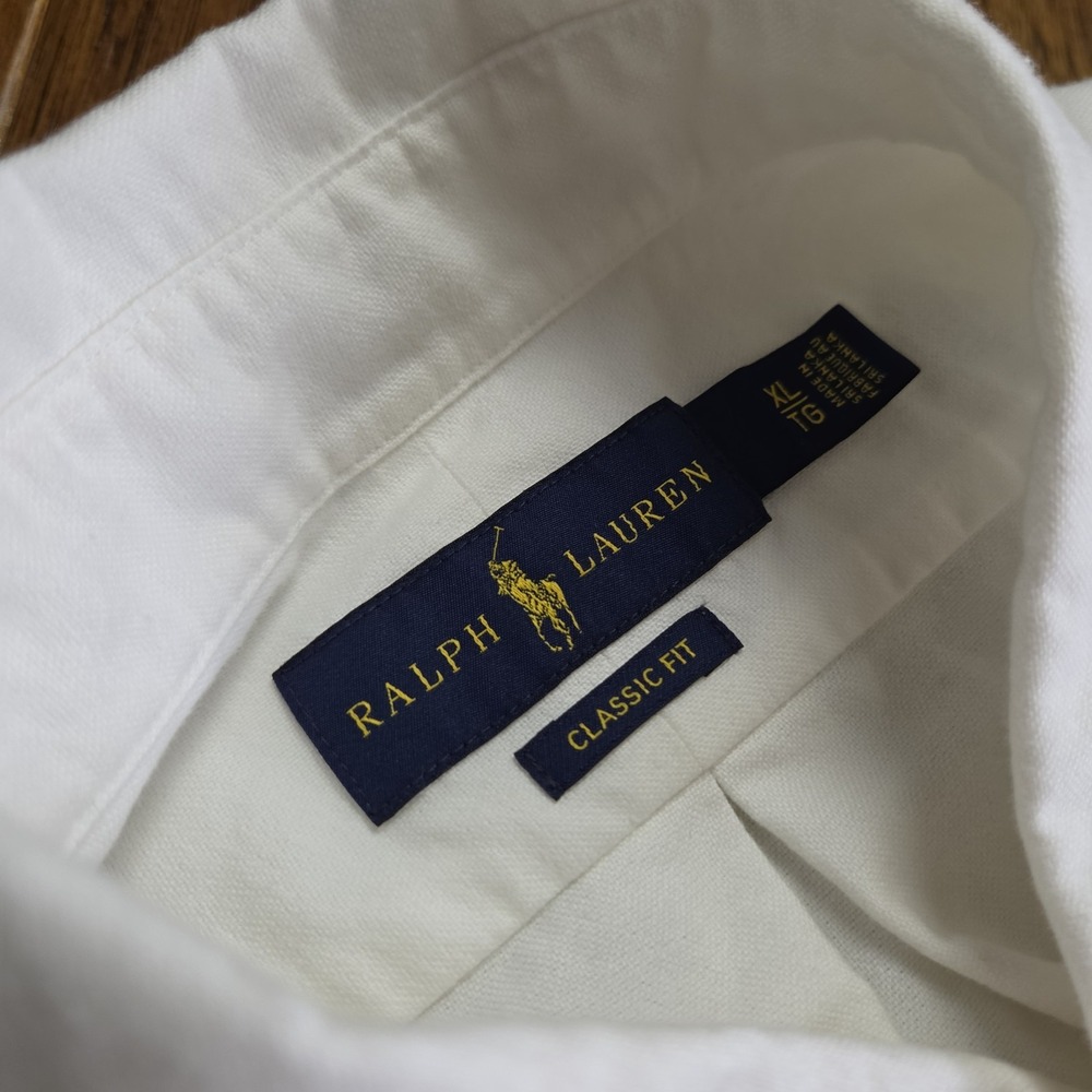 Ralph Lauren Skull Crossbones Button Down Shirt Men's XL Classic Fit Long Sleeve - Picture 3 of 6